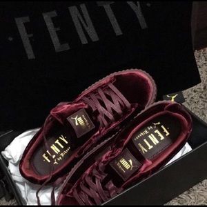 NWOT 🔥FENTY x PUMA🔥 Royal Purple Velvet Creepers